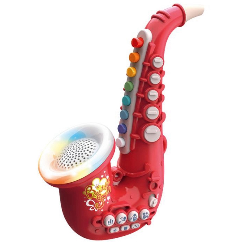 미니 색소폰 장난감 악기 조기 교육 음악 조명 장난감 아기 생일 선물